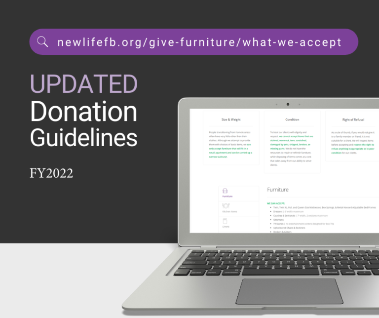 Updated Donation Guidelines New Life Furniture Bank of MA