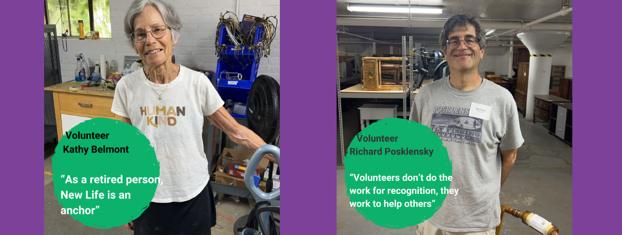 post highlighting two of our volunteers